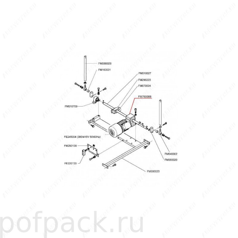 Вал подъема рамки